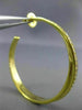 ESTATE LARGE .61CT ROUND DIAMOND 18K YELLOW GOLD 3D CLASSIC X HOOP LOVE EARRINGS