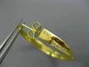ESTATE LARGE .61CT ROUND DIAMOND 18K YELLOW GOLD 3D CLASSIC X HOOP LOVE EARRINGS