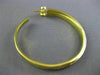 ESTATE LARGE .61CT ROUND DIAMOND 18K YELLOW GOLD 3D CLASSIC X HOOP LOVE EARRINGS