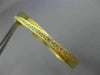 ESTATE LARGE .61CT ROUND DIAMOND 18K YELLOW GOLD 3D CLASSIC X HOOP LOVE EARRINGS