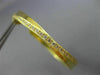ESTATE LARGE .61CT ROUND DIAMOND 18K YELLOW GOLD 3D CLASSIC X HOOP LOVE EARRINGS
