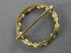 ANTIQUE LARGE .80CT AAA SAPPHIRE & SOUTH SEA PEARL 14K YELLOW GOLD 3D PIN BROOCH