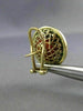 ANTIQUE LARGE ROUND AAA CORAL 14KT YELLOW GOLD CLASSIC CLIP ON EARRINGS #26082