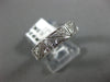 ANTIQUE WIDE .35CT DIAMOND 18KT WHITE GOLD 3D FILIGREE SQUARE ETERNITY RING 9253