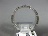 ANTIQUE WIDE .35CT DIAMOND 18KT WHITE GOLD 3D FILIGREE SQUARE ETERNITY RING 9253