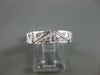 ANTIQUE WIDE .35CT DIAMOND 18KT WHITE GOLD 3D FILIGREE SQUARE ETERNITY RING 9253