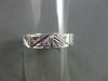 ANTIQUE WIDE .35CT DIAMOND 18KT WHITE GOLD 3D FILIGREE SQUARE ETERNITY RING 9253