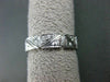 ANTIQUE WIDE .35CT DIAMOND 18KT WHITE GOLD 3D FILIGREE SQUARE ETERNITY RING 9253