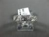ANTIQUE WIDE .35CT DIAMOND 18KT WHITE GOLD 3D FILIGREE SQUARE ETERNITY RING 9253