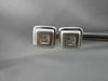 ESTATE WIDE .65CT PRINCESS CUT DIAMOND 14KT WHITE GOLD SQUARE STUD EARRINGS #743