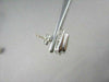 ESTATE WIDE .65CT PRINCESS CUT DIAMOND 14KT WHITE GOLD SQUARE STUD EARRINGS #743