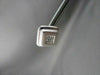 ESTATE WIDE .65CT PRINCESS CUT DIAMOND 14KT WHITE GOLD SQUARE STUD EARRINGS #743
