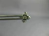 ESTATE LARGE 1.82CT BLUE DIAMOND 18KT WHITE GOLD 3D FLOWER SQUARE STUD EARRINGS
