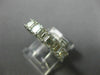 ESTATE 3.98CT EMERALD CUT DIAMOND 14KT WHITE GOLD 3D ETERNITY ANNIVERSARY RING