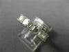 ESTATE 3.98CT EMERALD CUT DIAMOND 14KT WHITE GOLD 3D ETERNITY ANNIVERSARY RING