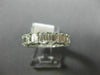 ESTATE 3.98CT EMERALD CUT DIAMOND 14KT WHITE GOLD 3D ETERNITY ANNIVERSARY RING