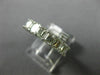 ESTATE 3.98CT EMERALD CUT DIAMOND 14KT WHITE GOLD 3D ETERNITY ANNIVERSARY RING