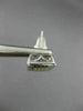 ESTATE .08CT DIAMOND 14KT WHITE GOLD 3D SQUARE CLUSTER FILIGREE STUD EARRINGS