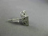 ESTATE .08CT DIAMOND 14KT WHITE GOLD 3D SQUARE CLUSTER FILIGREE STUD EARRINGS