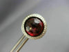 ESTATE LARGE 6.10CT DIAMOND & AAA GARNET 18KT WHITE GOLD HALO SCREWBACK EARRINGS