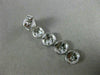 ESTATE 2.79CT ROUND DIAMOND 18KT WHITE GOLD 3D CLUSTER JOURNEY HANGING EARRINGS
