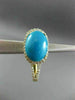 ESTATE 7.79CT DIAMOND & TURQUOISE 14K YELLOW GOLD HALO FILIGREE HANGING EARRINGS
