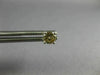ESTATE .59CT CHOCOLATE FANCY DIAMOND 18KT WHITE GOLD SOLITAIRE 4MM STUD EARRINGS