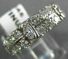 ANTIQUE 2.34CT OLD MINE DIAMOND PLATINUM ETERNITY WEDDING ANNIVERSARY RING 18245