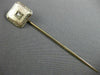 ANTIQUE .03CT OLD MINE DIAMOND 14KT 2 TONE GOLD OCTAGON FILIGREE LAPEL PIN 26194