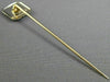 ANTIQUE .03CT OLD MINE DIAMOND 14KT 2 TONE GOLD OCTAGON FILIGREE LAPEL PIN 26194