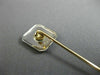 ANTIQUE .03CT OLD MINE DIAMOND 14KT 2 TONE GOLD OCTAGON FILIGREE LAPEL PIN 26194