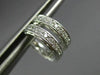ESTATE SMALL .30CT DIAMOND 18K WHITE GOLD CLASSIC FILIGREE HUGGIE EARRINGS 25559