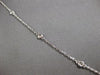 .60CT DIAMOND 14KT WHITE GOLD FLOWER INVISIBLE BY THE YARD LOVE NECKLACE #27664