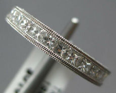 1.15CT DIAMOND 18K WHITE GOLD 3D ROUND & PRINCESS SEMI ETERNITY ANNIVERSARY RING