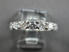 ESTATE 1.09CT DIAMOND 18KT WHITE GOLD ROUND LUCIDA 3MM WEDDING ANNIVERSARY RING