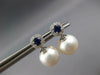 .53CT DIAMOND & AAA SAPPHIRE & AAA SOUTH SEA PEARL 14KT WHITE GOLD 3D EARRINGS