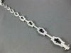 5.16CT DIAMOND & AAA SAPPHIRE 14KT WHITE GOLD 3D ROUND OCTAGON TENNIS BRACELET