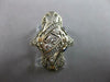 ANTIQUE ART DECO .28CT DIAMOND & AAA SAPPHIRE 18K WHITE GOLD 5 STONE RING #27510