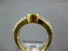 ESTATE 1.75CT DIAMOND & AAA TANZANITE 14K YELLOW GOLD OVAL BEZEL ENGAGEMENT RING