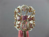 LARGE 3.05CT WHITE & PINK DIAMOND 18KT WHITE & ROSE GOLD MULTI SHAPE SWIRL RING