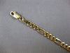 ESTATE LONG 14KT YELLOW GOLD 3D 4MM CLASSIC SOLID FIGARO BRACELET