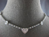 1.5CT DIAMOND 18KT WHITE GOLD HEART CIRCULAR BY THE YARD INVISIBLE LOVE NECKLACE
