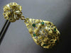 ANTIQUE LARGE .52CT DIAMOND & AAA EMERALD 18KT YELLOW GOLD FLORAL EARRINGS 27497