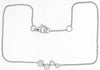 ESTATE .23CT DIAMOND 14KT WHITE GOLD 3D ROUND 4 STONE BEZEL ETOILE FUN BRACELET