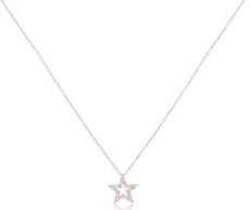 ESTATE .08CT DIAMOND 18KT ROSE GOLD 3D CLASSIC ROUND STAR FUN LOVE PENDANT