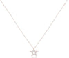 ESTATE .08CT DIAMOND 18KT ROSE GOLD 3D CLASSIC ROUND STAR FUN LOVE PENDANT