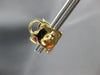 LARGE 3.98CT DIAMOND & AAA RUBY 14KT ROSE GOLD 3D OVAL MULTI LEAF STUD EARRINGS