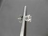 ESTATE 1.18CT DIAMOND 14KT WHITE GOLD CLASSIC STUD EARRINGS 6mm F/G SI-I #24443