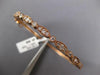 1.3CT DIAMOND 14K ROSE GOLD ROUND & MARQUISE SHAPE SEMI ETERNITY BANGLE BRACELET