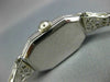 ANTIQUE ART DECO WALTHAM OLD MINE DIAMOND 14KT WHITE GOLD FILIGREE LADIES WATCH